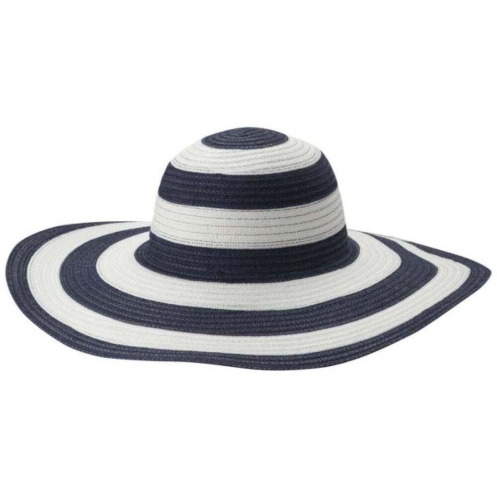 Columbia Womens Desert Ridge Navy Stripe Sun Hat - Small/Medium